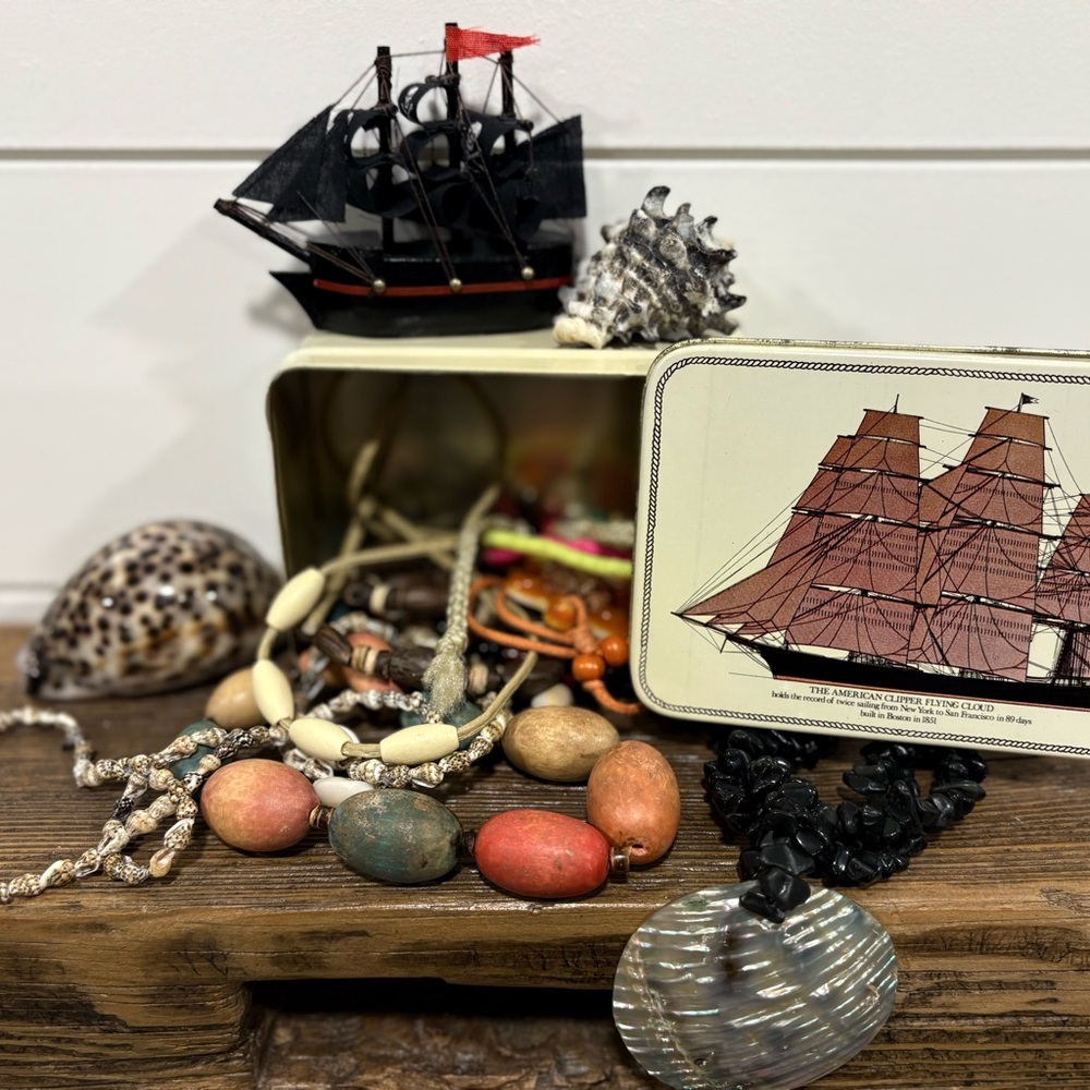 Sunken Ship/Nautical Mystery Jewelry Jar 🏴‍☠️ 🧜‍♀️